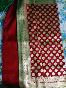Red Banarasi Silk Saree