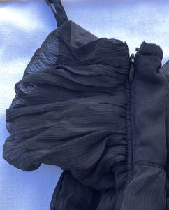 Y2K Babydoll Black Cami Top