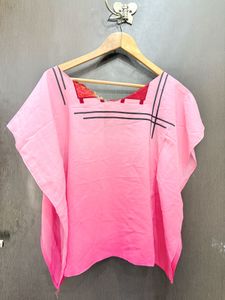 Stylish Pink Ombre Kaftan Kurta