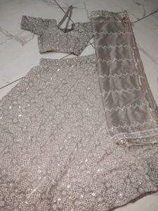 Stunning Sequined Lehenga Choli Set