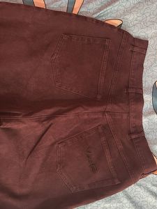 Brown Straight Leg Jeans For Women