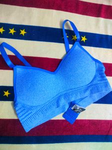 Shein Blue Seamless Sports Bra