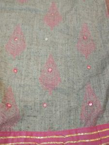 Grey Kurta with Pink Salwar