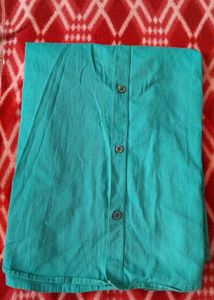 Men's Teal Long Sleeve Button-Down Shirt