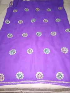 Heavy Purple Saree💜
