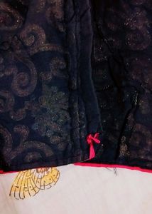 Party Wear Saree With Heavy Blouse