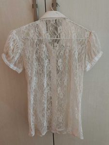 Elegant White Lace shirt