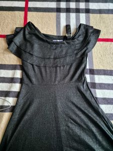 black shimmery dress