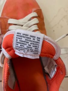 Nike Orange Suede Sneakers