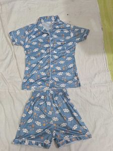 Cute Cloud &amp; Star Pajama Set