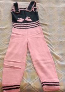 woolen knitted jumpsuit for girls