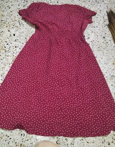 Charming Polka Dot Midi Dress