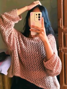 Crocheted Net Top