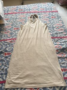 H&M Linen Halter Neck Dress