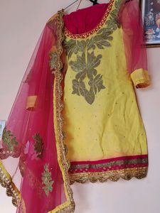 Heavy Punjabi SUIT with Heavy DUPATTA