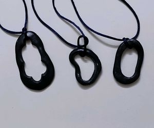 Handmade Clay Pendant Set