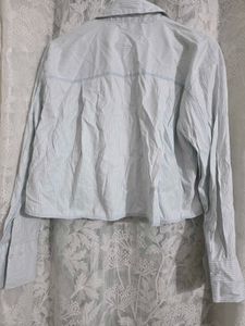 Zudio Striped Cropped Shirt