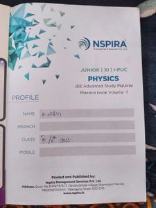 Class 11 JEE Advanced Physics Practice Book