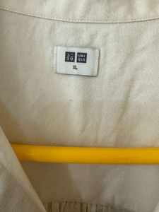 Uniqlo Cotton Off White Shirt