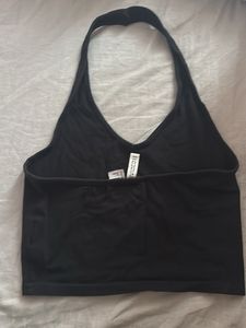 Black H&amp;M Halter Neck Crop Top