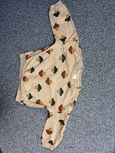 Cute Mushroom Print Kids Sweatshirt and Pants Set