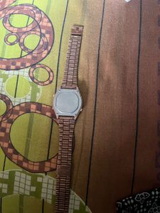 Casio Vintage Rose Gold Digital Watch
