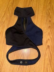 Stylish Black & Blue Halter Top