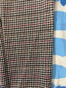 Checked Skinny Pants