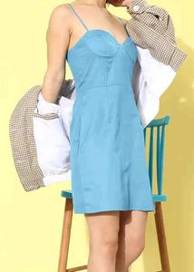 Sky Blue Mini Dress