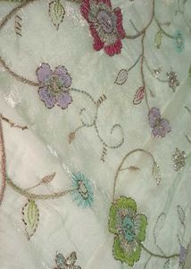 Royal Floral Embroidered Suit Multicolor Dupatta