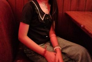 Black Collared Button-Up Top