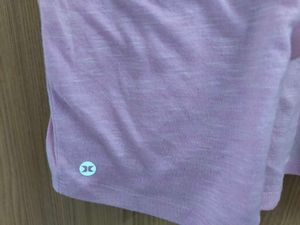 Chic Pink T-Shirt with Lattice Detail