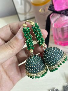 green jhumki