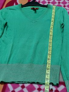 Esprit Green V-Neck Sweater