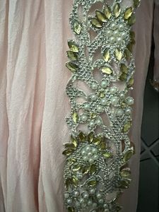 Designer Pink indo western gown