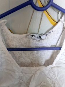 White Smocked Peasant top