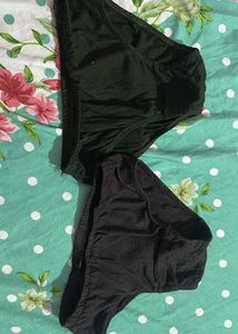 Comfortable Black &amp; Dark Green cotton Panties