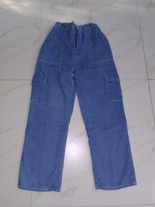 Stylish Wide Leg Cargo Jeans
