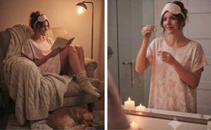 Cozy Pink Printed Nightwear