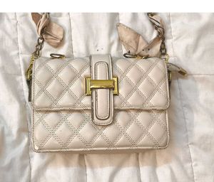 Quilted Cream Shoulder Bag