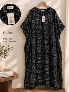Black Sun &amp; Swirl Print Midi Dress