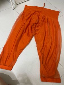 Orange &amp; Cream Ethnic Kurta Set