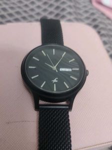 Stylish Fastrack Black Mesh Watch