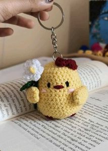 Crochet Chick with Flower