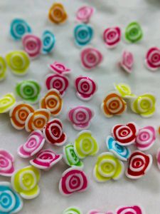 75 Pis Flower Material Acrylic