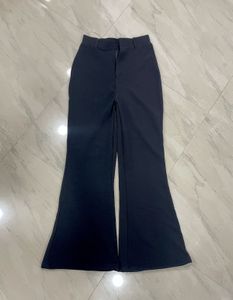 Flared High-Waisted Black Pants