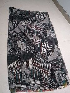 Abstract Print Saree