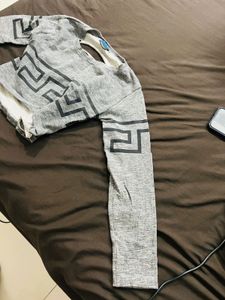 STYLISH GREY CROP TOP