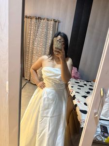 Elegant White Bridal gown 🎀🩷🧚🏻‍♀️