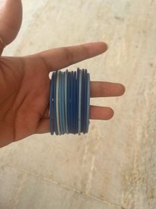 Ombre Set of Blue Bangles